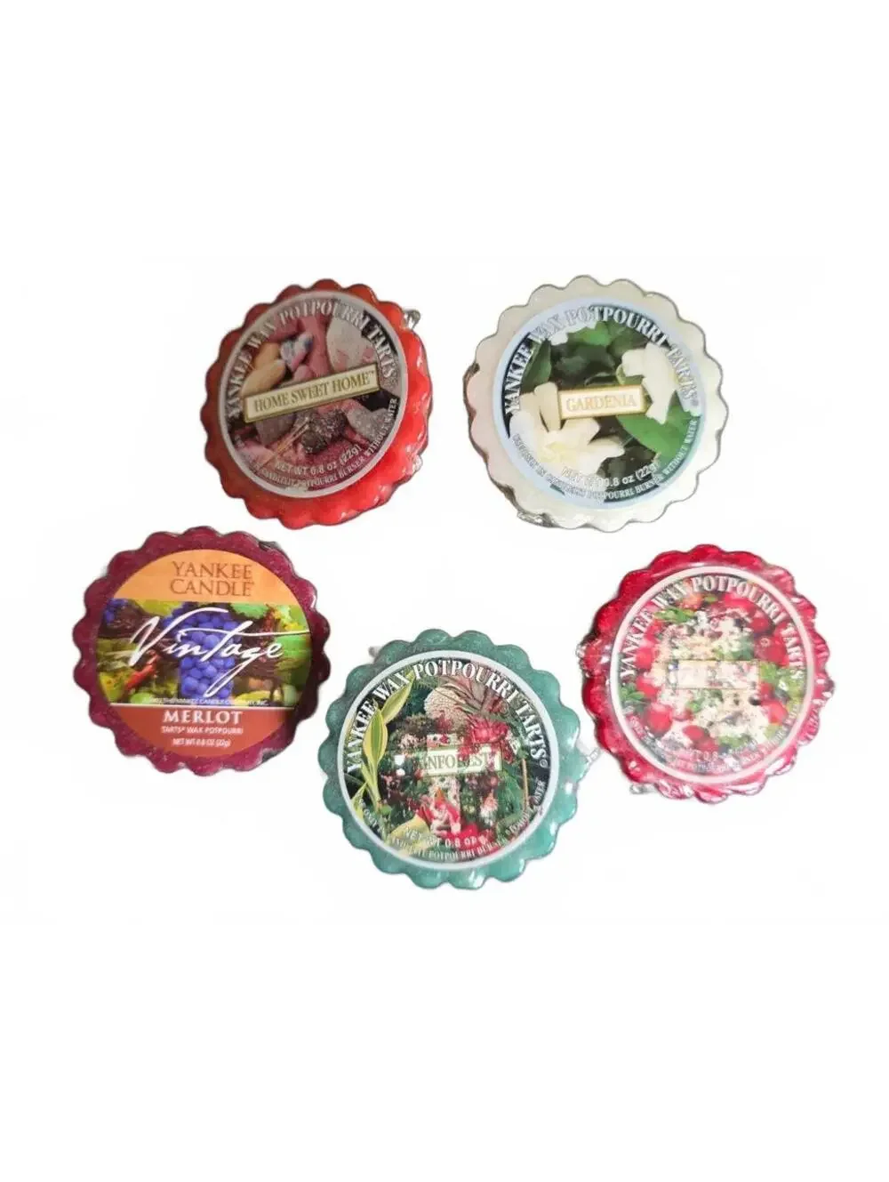 5 Vintage Yankee Candle Wax Potpourri Tarts Various Scents